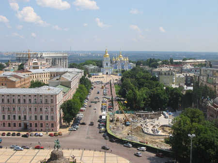 Ukraine is at number nine. A view of Kiev.