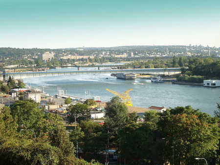 A view of Belgrade, Serbia.