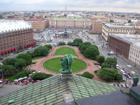 A view of St Petersburg, Russia.