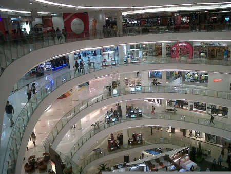 A shopping mall in Jakarta.