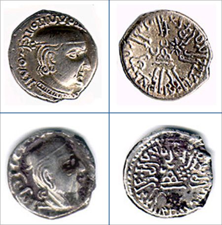 Coins of the Western Kshatrapas.