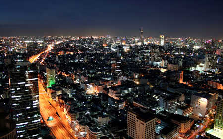 A view of Bangkok.