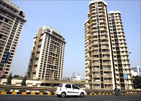 Residential buildings in Mumbai.