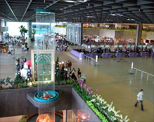 Singapore Changi Airport.