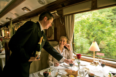 The train has two 42-seat dining cars.