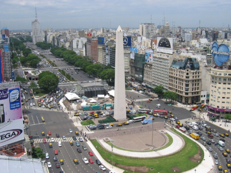 Majority of employees in Argentina expect pay rise and bonus. A view of capital Buenos Aires.