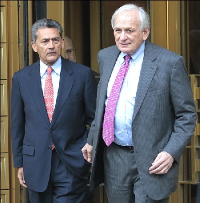 Rajat Gupta with his lawyer Gary Naftalis.