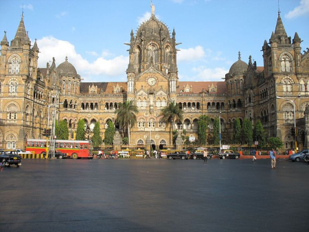 Chhatrapati Shivaji Terminus, formerly known as Victoria Terminus, in Mumbai.
