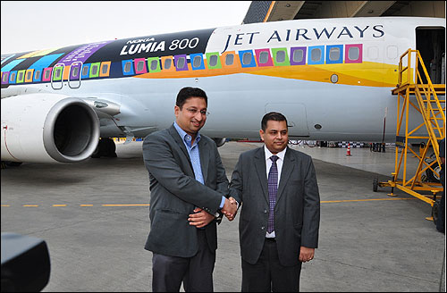 Prashanth Mani and Manish Dureja, VP-marketing- products and merchandising, Jet Airways.