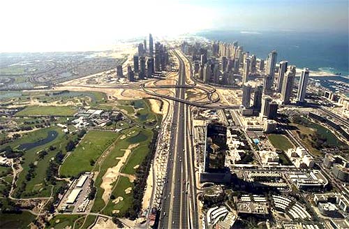 Sheikh Zayed highway.