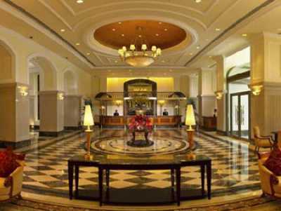 ITC Grand Central hotel's lobby.