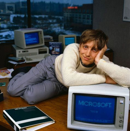 Bill Gates became a self-made billionaire.