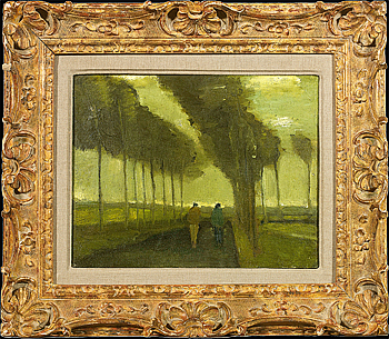 Van Gogh's Lallee aux deux promeneurs.