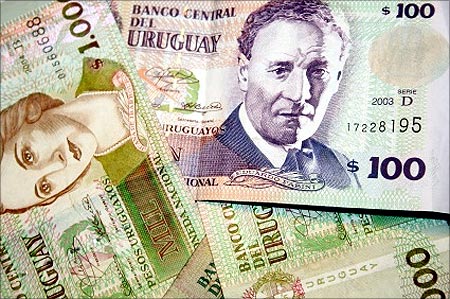 Uruguayan peso note.