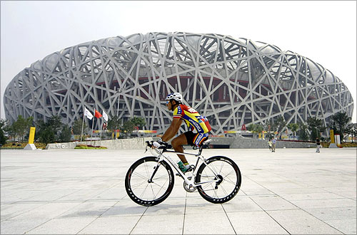 National Stadium, also known as the Bird's Nest, in Beijing.