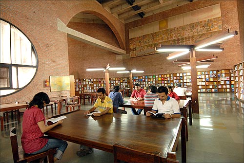 IIM A library.