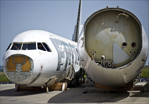 This is how an aircraft's life ends