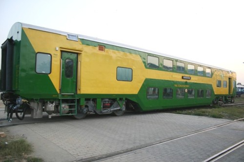 AC double decker train.
