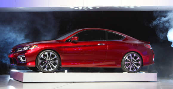 Honda Accord plug-in hybrid concept car is displayed in Detroit.