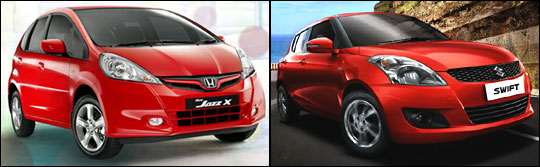 Battle of the hatches: Honda Jazz vs Maruti Swift