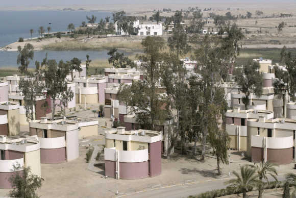 A view of a tourist village of Habaniya, near Fallujah.