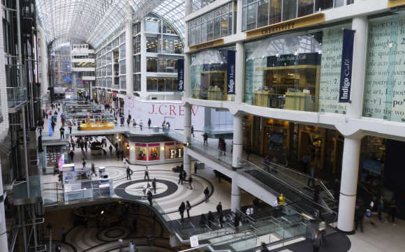 Eaton Centre, a shopping mall, in Toronto.