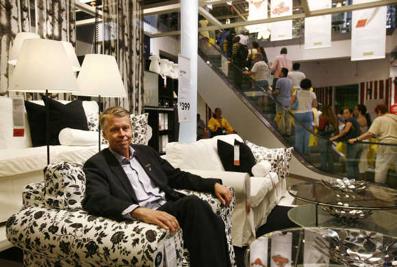 Anders Dahlvig, former CEO of Ikea, poses inside Ikea home furnishing store in Brooklyn, New York. A file photo.