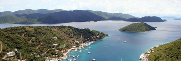 A view of British Virgin Islands.