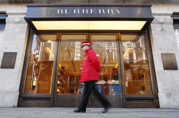 A Burberry shop in London.