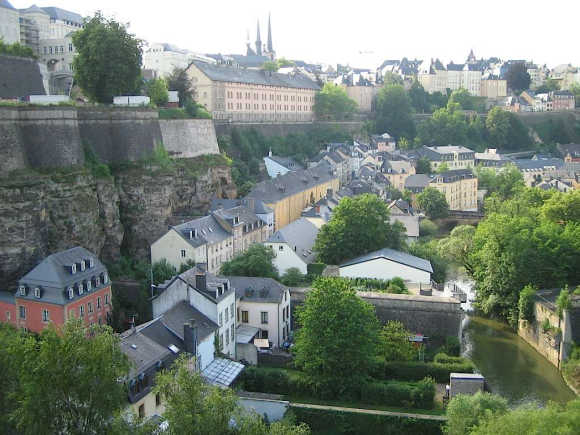 A view of Luxembourg city.
