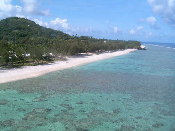 A view of Cook Islands.