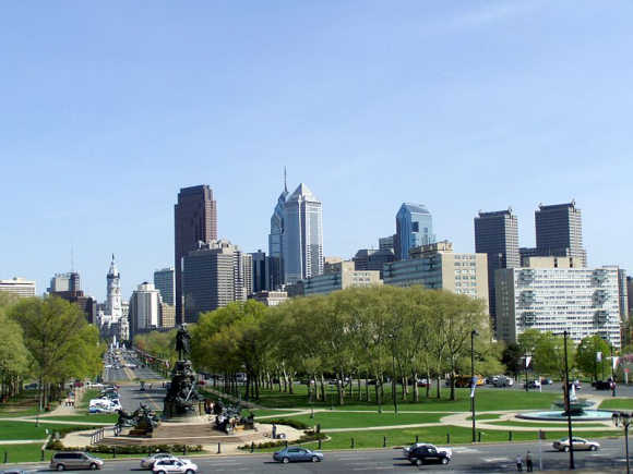 A view of Philadelphia.