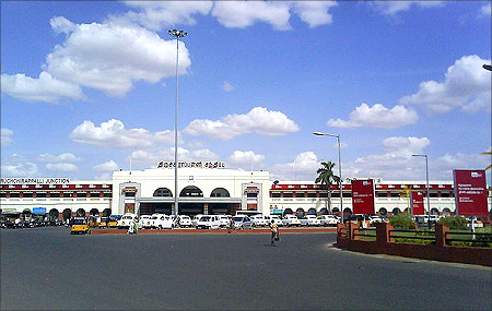 Tiruchirapalli railway station.