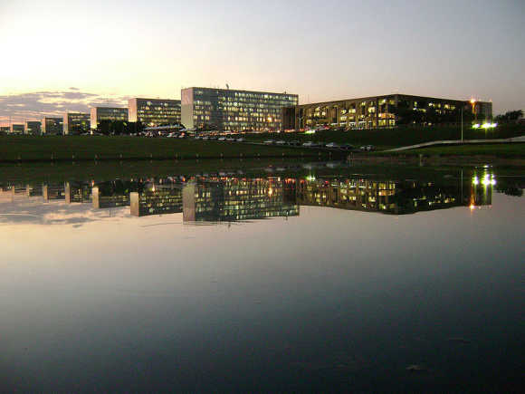 A view of Brasilia, capital of Brazil.