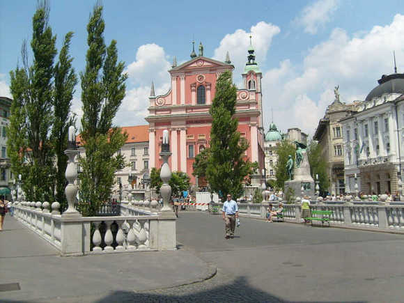 A view of Ljubljana.