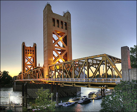Tower Bridge Sacramento, California.