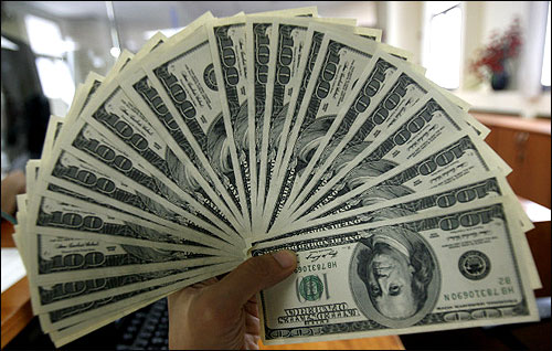 US Dollar notes.
