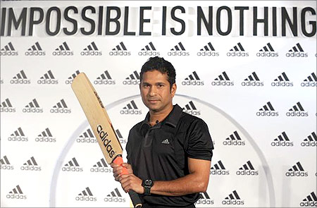 Sachin promotes Adidas.