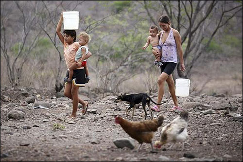 Thirst for water: Images from around the world