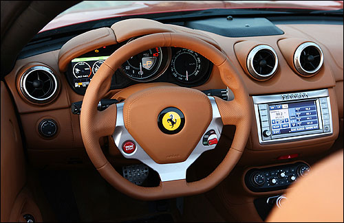 Dashboard of Ferrari California.