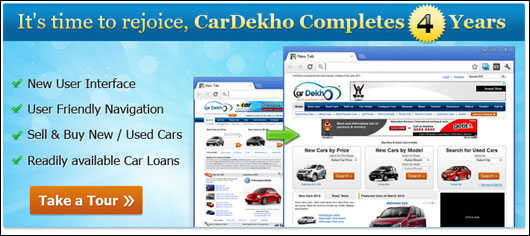 CarDekho.com turns 4, comes out with a facelift