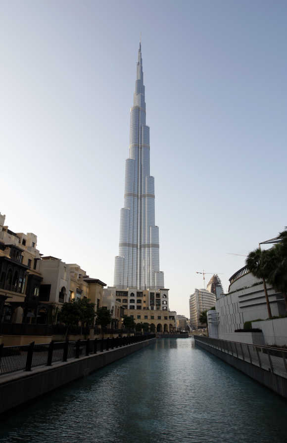 A view of Dubai's Burj Khalifa, the tallest building in the world.