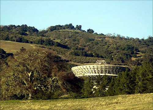 The Jamesburg Earth Station is seen in Cachagua Valley, near Carmel, California.