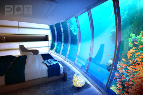 Amazing images of underwater hotel in Dubai