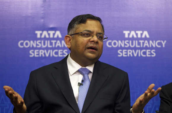 N Chandrasekaran, CEO, Tata Consultancy Services. A file photo.