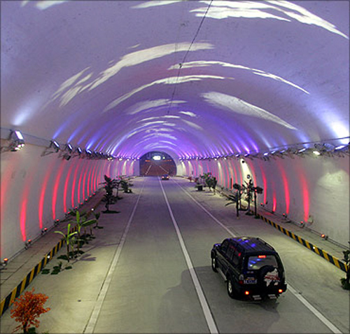 Qinling Tunnel.