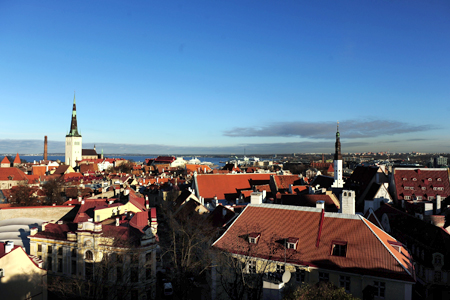 A general view of the medieval city of Tallinn