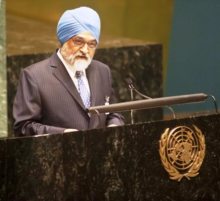 Montek Singh Ahluwalia, Deputy Chairman Planning Commission, at the debate on 'State of the World Economy and Finance in 2012' at the UN General Assembly, on May 17, 2012.