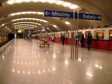 Warsaw Metro station Wierzbno.