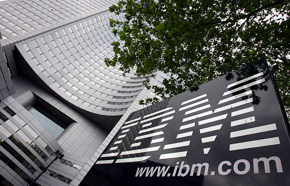 A view of IBM headquarters at la Defense in Paris.